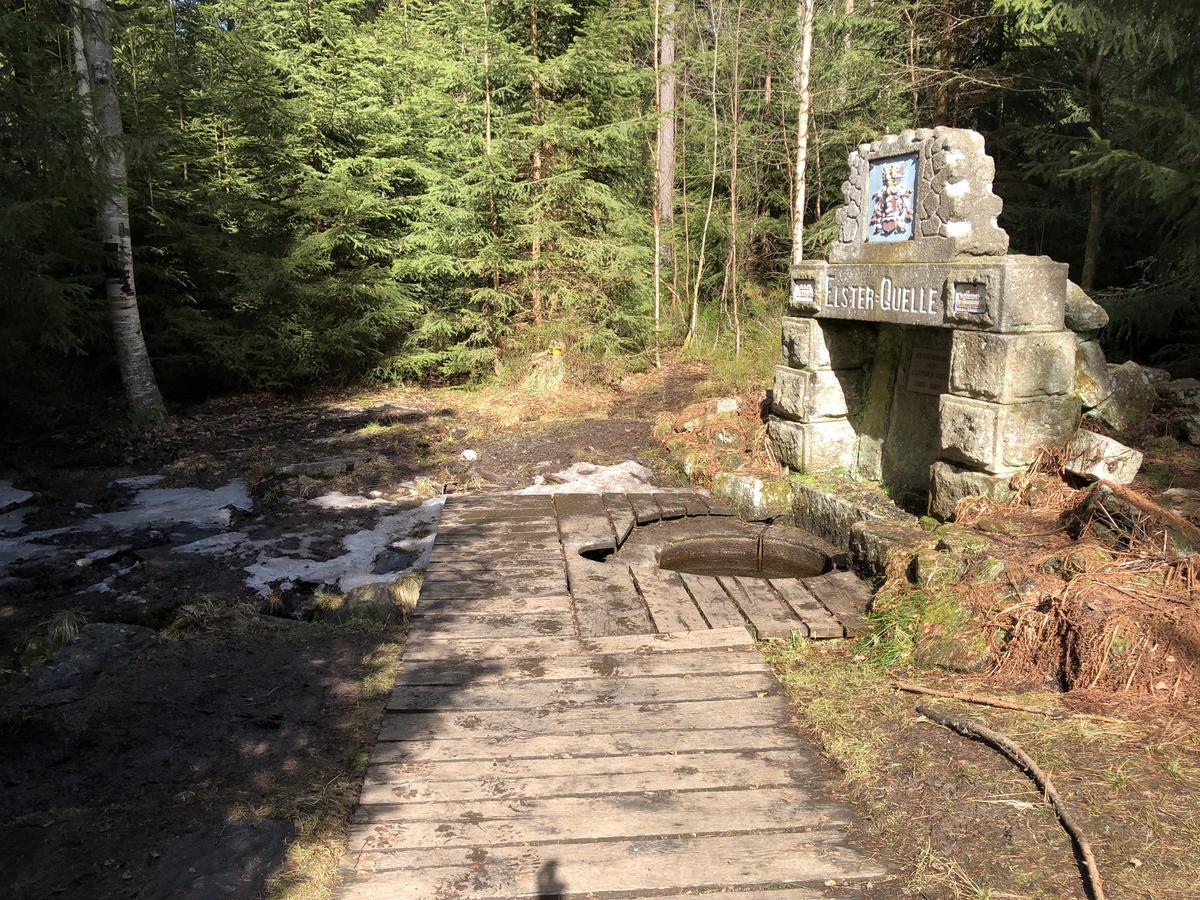 Pension Untere Rauner Muehle Bad Brambach Exteriör bild