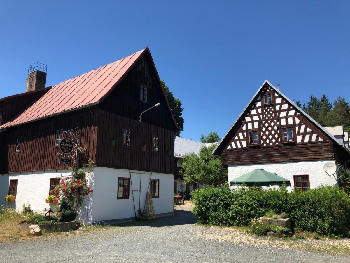 Pension Untere Rauner Muehle Bad Brambach Exteriör bild