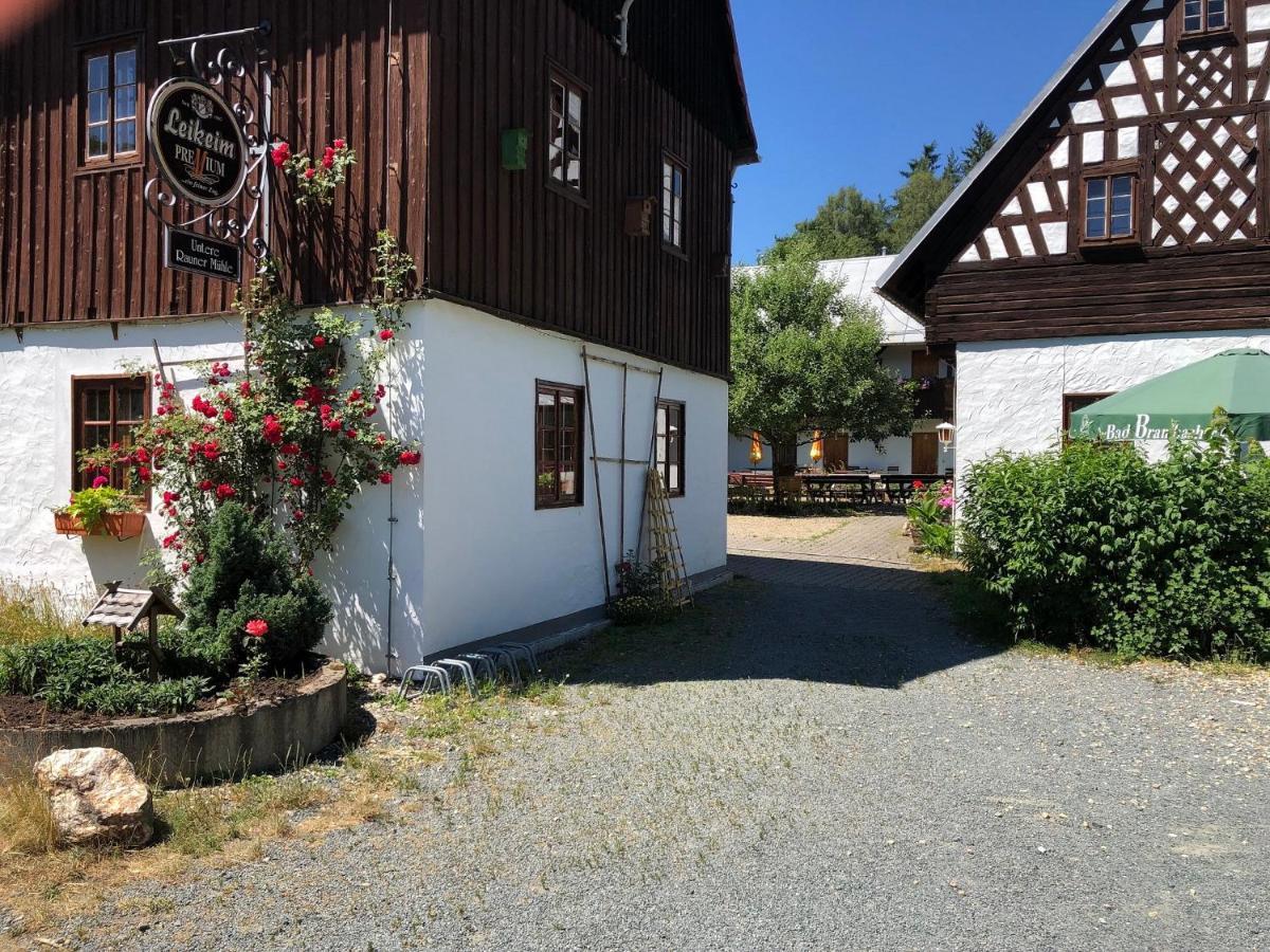 Pension Untere Rauner Muehle Bad Brambach Exteriör bild